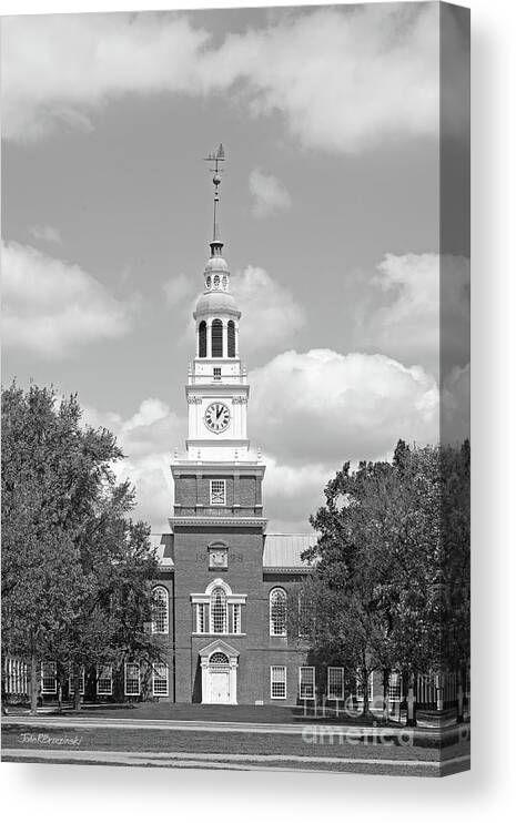 Dartmouth College Canvas Print featuring the photograph Dartmouth College Baker Berry Library by University Icons