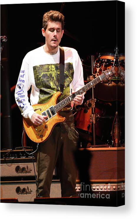Dead And Company Canvas Print featuring the photograph John Mayer - Dead and Company by Concert Photos