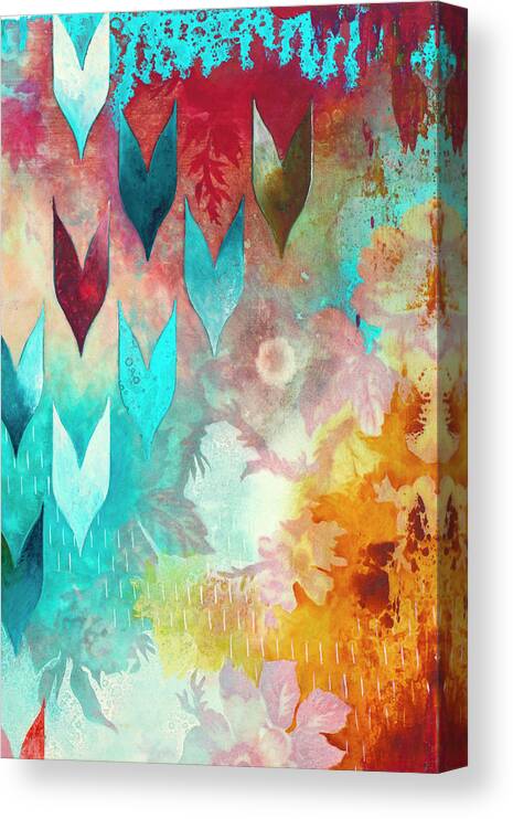 Abstract Canvas Print featuring the painting Dewy II by Heather Robinson