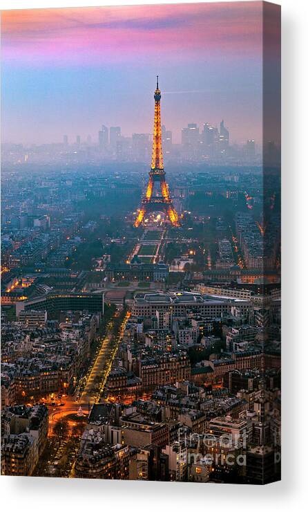Paris Canvas Print featuring the photograph Eiffel Tower. Paris, France by Bernardo Galmarini