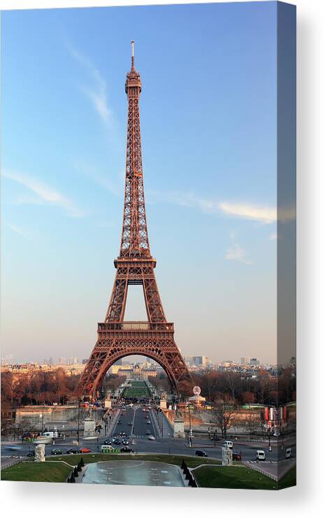 Arch Canvas Print featuring the photograph Eiffel Tower, Paris, France by Jumper