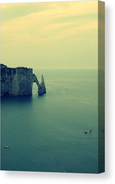 Scenics Canvas Print featuring the photograph Elephant Rock In Etretat, Normandy In by Photo By Ira Heuvelman-dobrolyubova