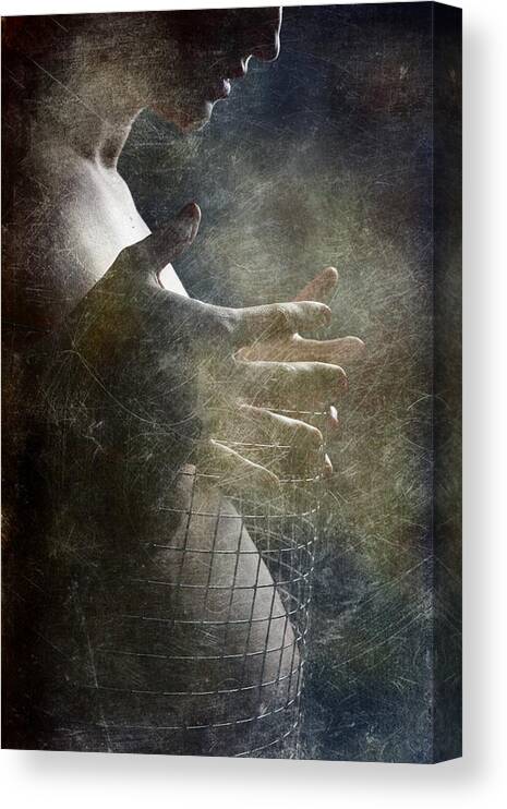 Conceptual Canvas Print featuring the photograph Entangled by Olga Mest