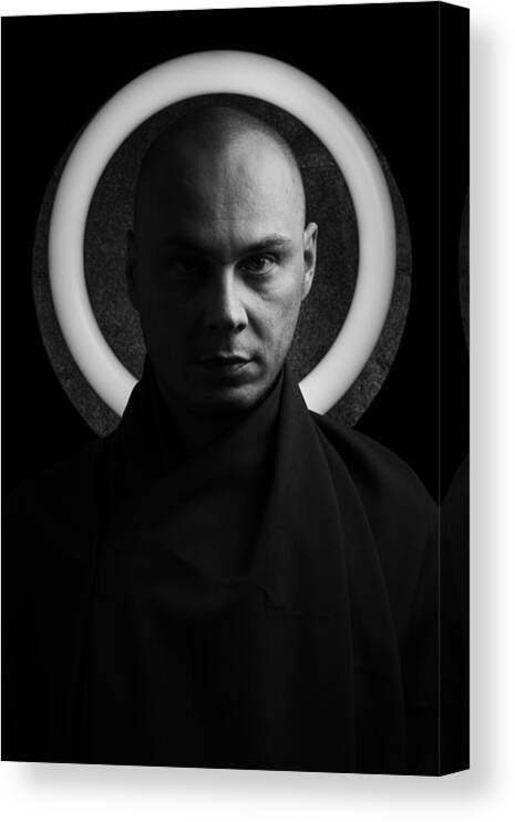 Emotion Canvas Print featuring the photograph Francis, But Not Saint II by Przemys?aw Zi?ek