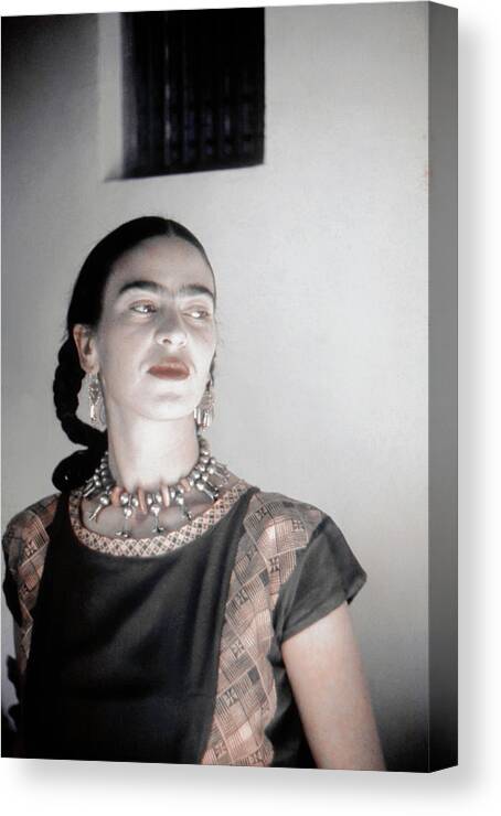 Frida Kahlo Canvas Print featuring the photograph Frida Kahlo by Michael Ochs Archives