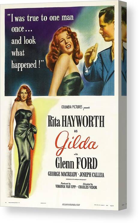 1940s Canvas Print featuring the photograph Gilda -1946-. by Album
