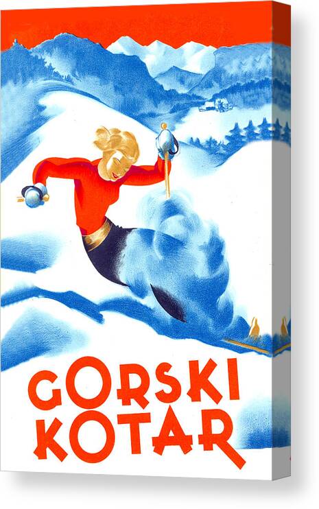 Gorski Kotar Canvas Print featuring the digital art Gorski Kotar by Long Shot