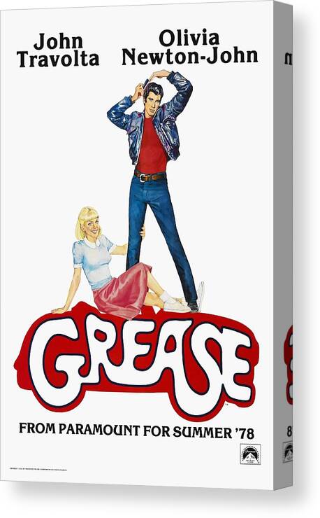 1970s Canvas Print featuring the photograph Grease -1978-. by Album