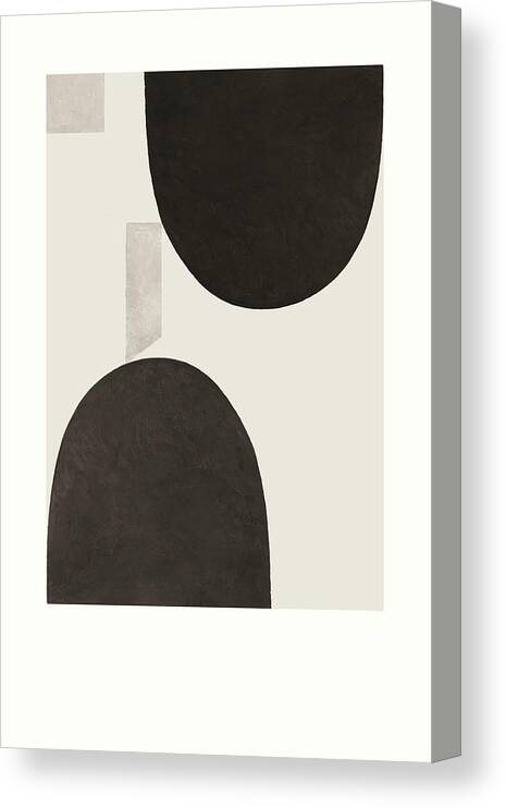 Abstract Canvas Print featuring the mixed media Half Domes II by Wild Apple Portfolio