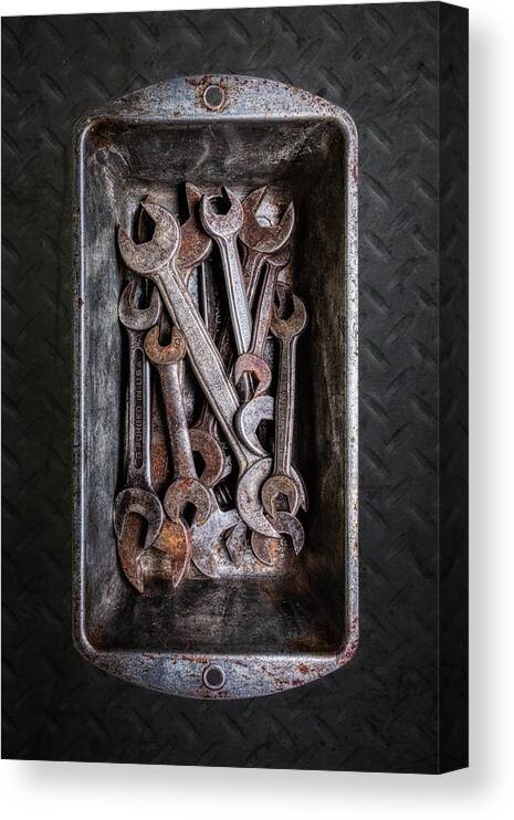 Implement Canvas Print featuring the photograph Hand Tools - Wrenches by Tom Mc Nemar