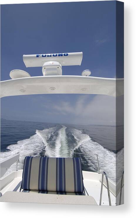 Yacht Canvas Print featuring the photograph Heading south by David Shuler