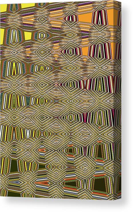 Janca Panel Abstract 9096e4b Canvas Print featuring the digital art Janca Panel Abstract 9096e4b by Tom Janca