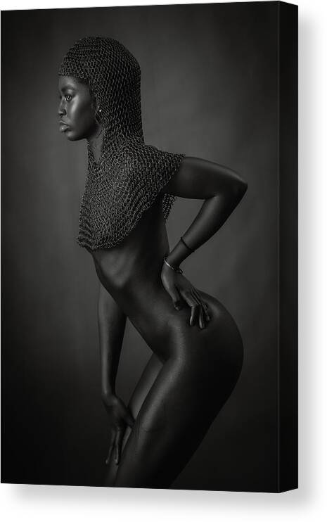 Chainmail Canvas Print featuring the photograph Jess by Ross Oscar