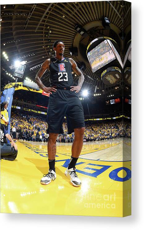 Playoffs Canvas Print featuring the photograph La Clippers V Golden State Warriors - by Andrew D. Bernstein