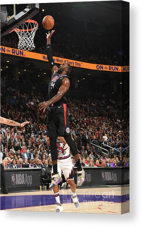 Patrick Patterson Canvas Print featuring the photograph La Clippers V Toronto Raptors by Ron Turenne