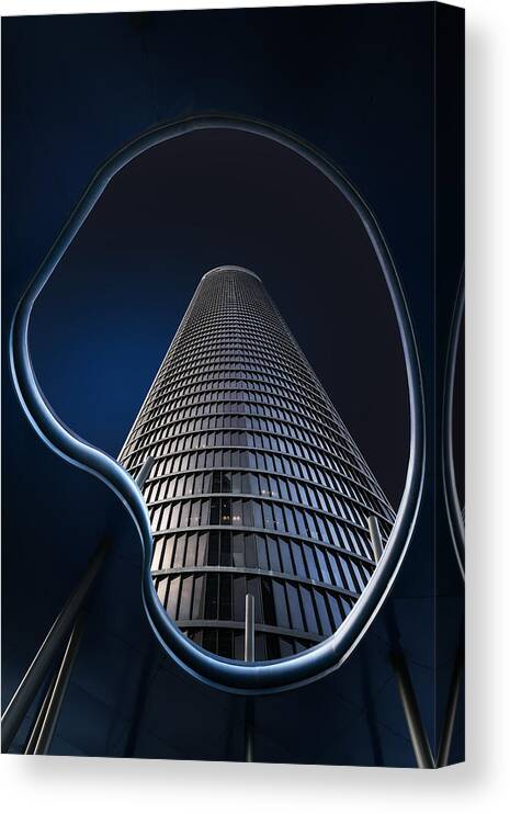 Urban Canvas Print featuring the photograph Life In Blue by Jorge Ruiz Dueso