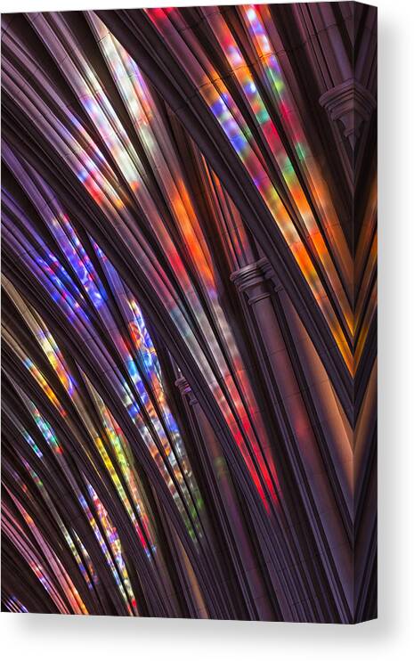 Architecture Canvas Print featuring the photograph Light In The Vaulting by Christopher Budny