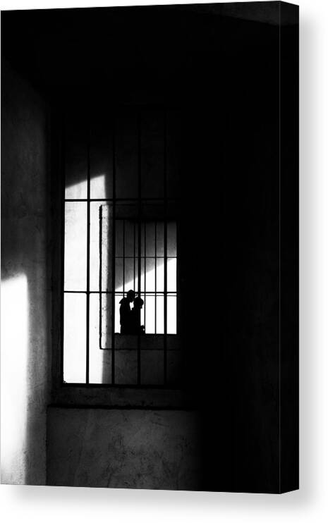 Street Canvas Print featuring the photograph Lights And Shadows by Massimo Della Latta