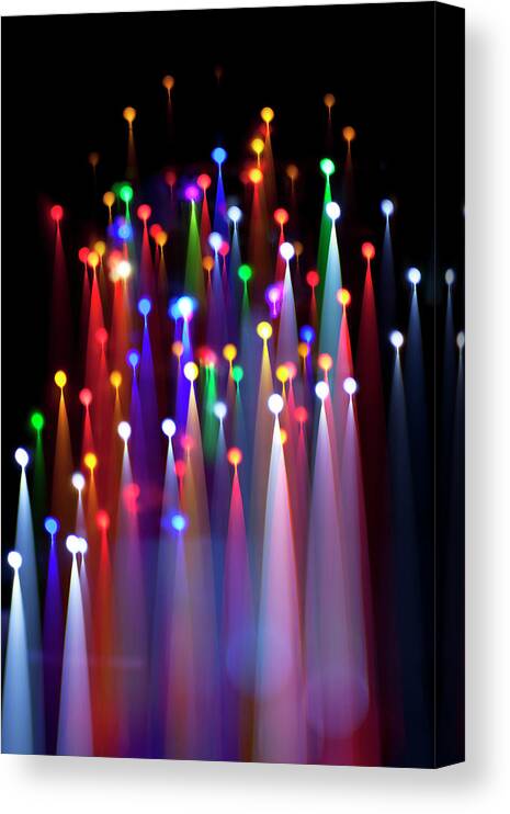 Celebration Canvas Print featuring the photograph Lights Bokeh by Mxing Photography