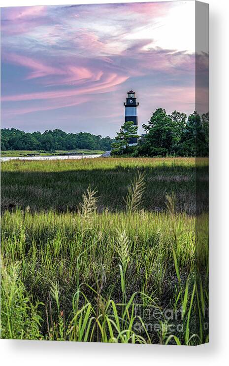 Little River Canvas Print featuring the photograph Little River Sunset by David Smith