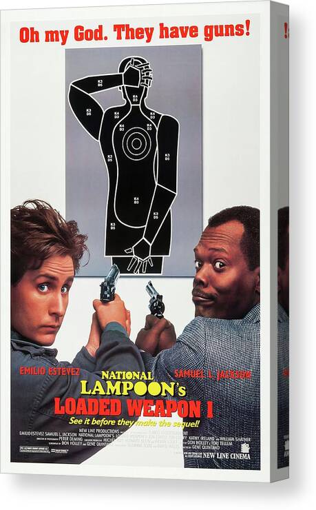 1990s Canvas Print featuring the photograph Loaded Weapon 1 -1993-. by Album