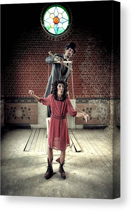 Mood Canvas Print featuring the photograph Marionette by Monika Vanhercke