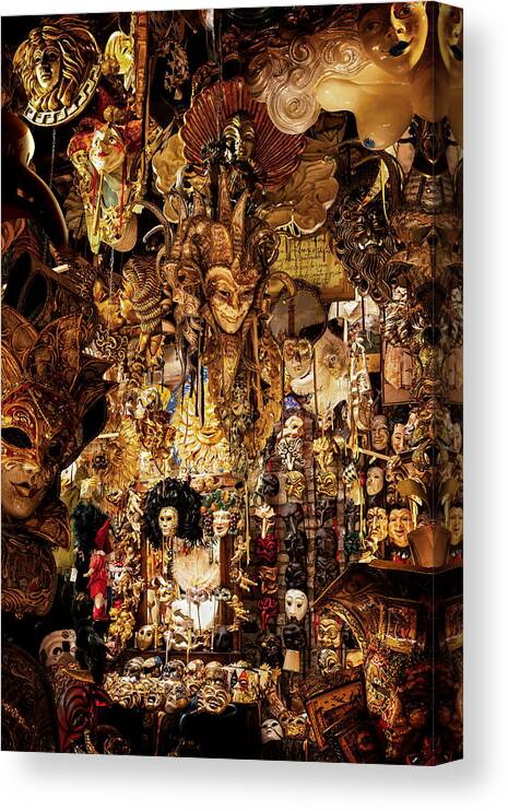 Mask Canvas Print featuring the photograph Masquerade by Matthias Bergolth