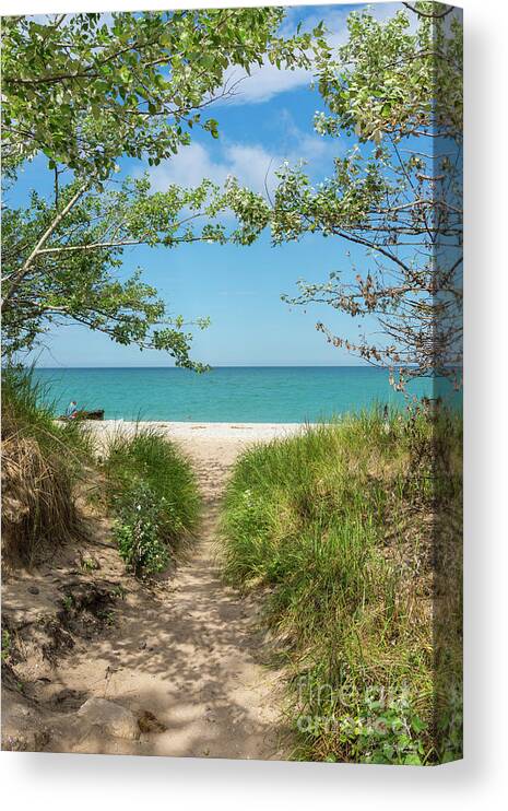 Lake Michigan Canvas Print featuring the photograph Midwest Paradise by Jennifer White