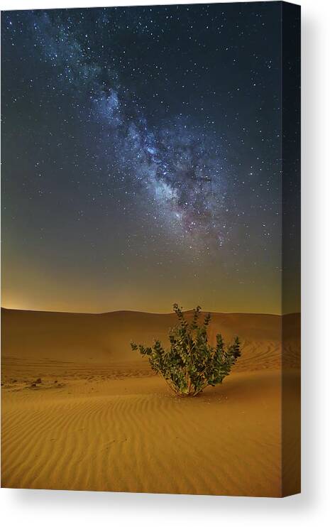 Tranquility Canvas Print featuring the photograph Milkyway by Enyo Manzano Photography
