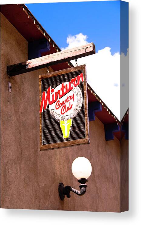 Minturn Canvas Print featuring the photograph Minturn Country Club Steakhouse by Ola Allen