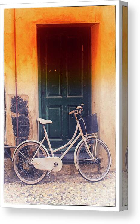 Bikes Canvas Print featuring the photograph Monterosso 3 by Becqi Sherman