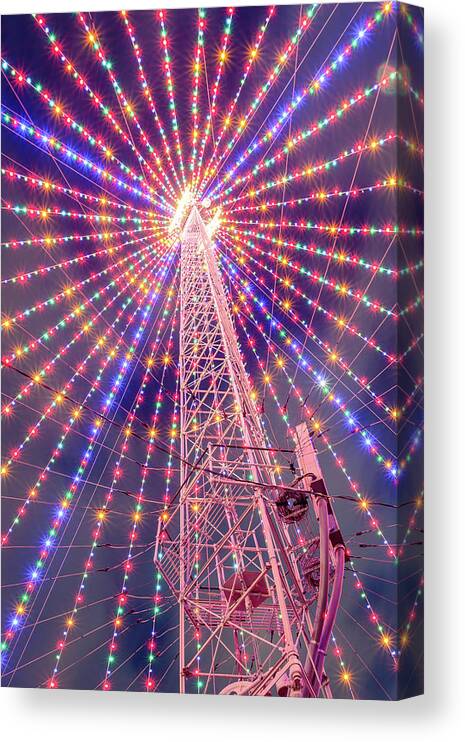 Zilker Holiday Tree Canvas Print featuring the photograph Moonlight Tower Tree by Slow Fuse Photography