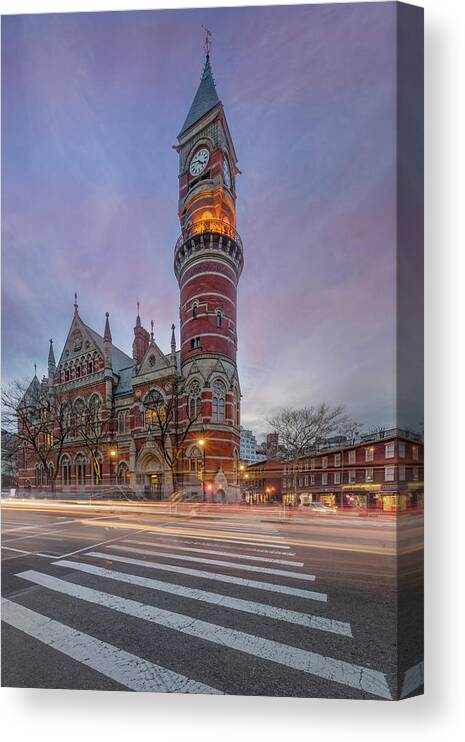 Nypl Canvas Print featuring the photograph NYPL Jefferson Market Branch by Susan Candelario
