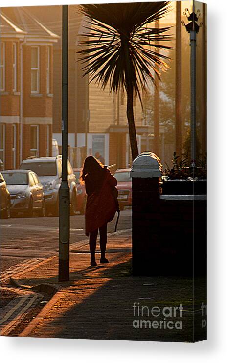Off To Work Canvas Print featuring the photograph Off to Work by Andy Thompson
