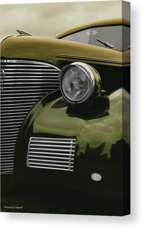 Old Chevy Photo Prints Canvas Print featuring the digital art Old Chevy 0111 by Kevin Chippindall