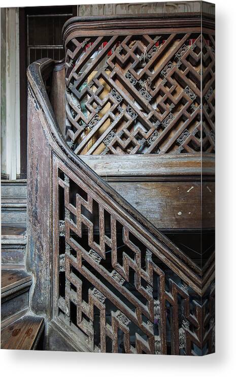 Steps Canvas Print featuring the photograph Old Escaleras In Shanghai by Shx
