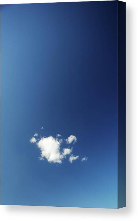 Curve Canvas Print featuring the photograph One Cloud by Bluberries