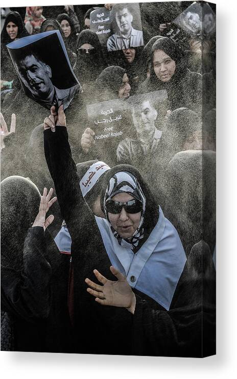 Documentary Canvas Print featuring the photograph Our Demand Freedom by Saeed Dhahi