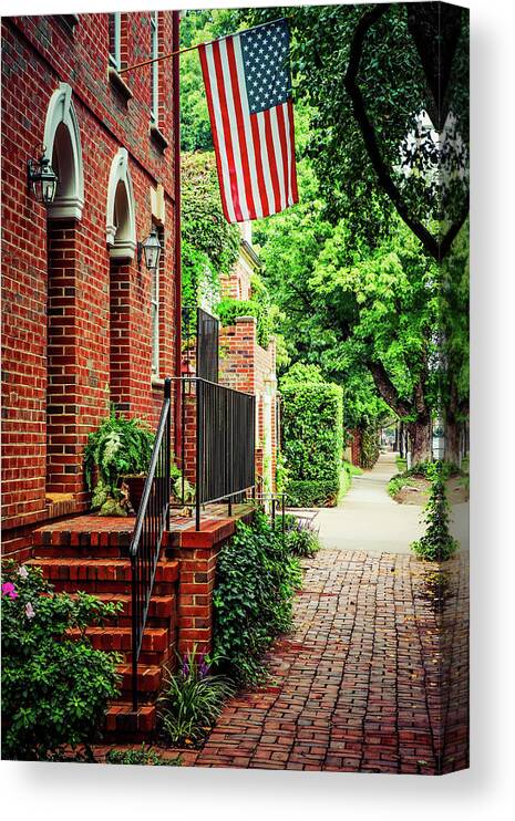 Flowers Canvas Print featuring the photograph Patriotic 21 by Bill Chizek