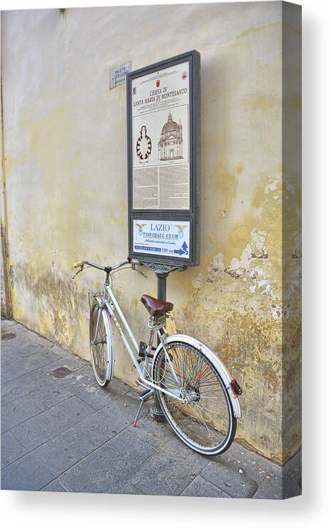 Affissione Canvas Print featuring the photograph Pedal Thru Rome by JAMART Photography