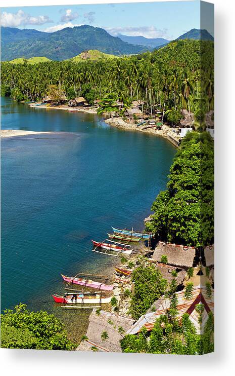 Tranquility Canvas Print featuring the photograph Philippines, Davao Oriental Province by John Seaton Callahan