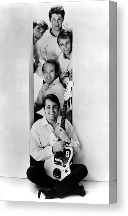 Music Canvas Print featuring the photograph Photo Of Beach Boys And Al Jardine And by Ca