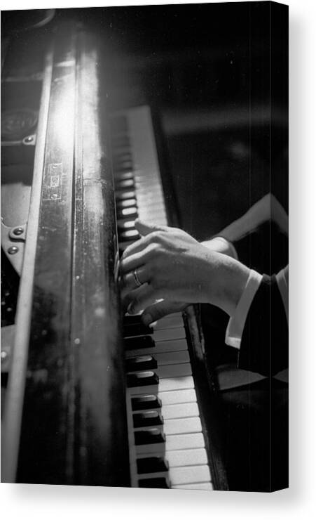Working Canvas Print featuring the photograph Pianists Hands by Thurston Hopkins
