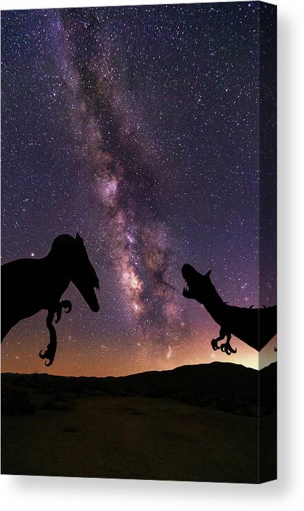 T Rex Canvas Print featuring the photograph Pre Historic by Tassanee Angiolillo