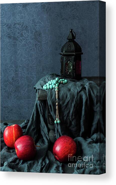 Breakfast Canvas Print featuring the photograph Red Apples Still Life Food Background by Tejal pandya