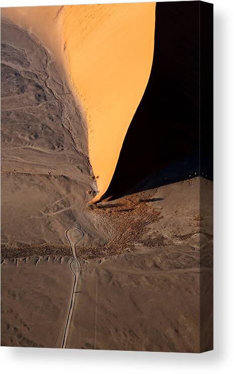 Desertabstract Canvas Print featuring the photograph Red Sand Dunes Under The Morning Light by Ben McRae