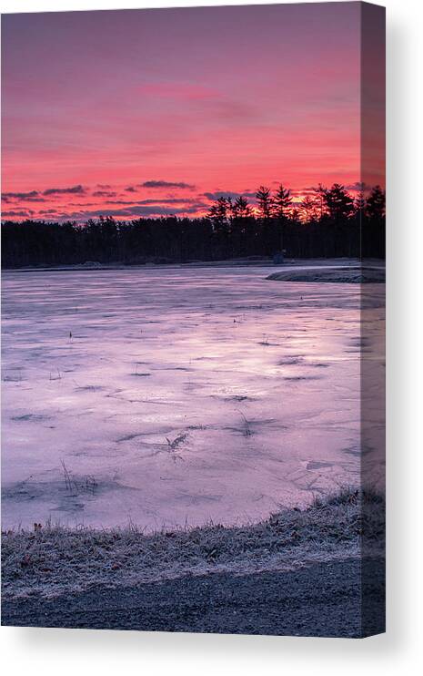 Sun Canvas Print featuring the photograph Red Sunrise by William Bretton