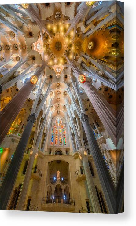 Church Canvas Print featuring the photograph Sagrada Familia Iv by Bartolome Lopez