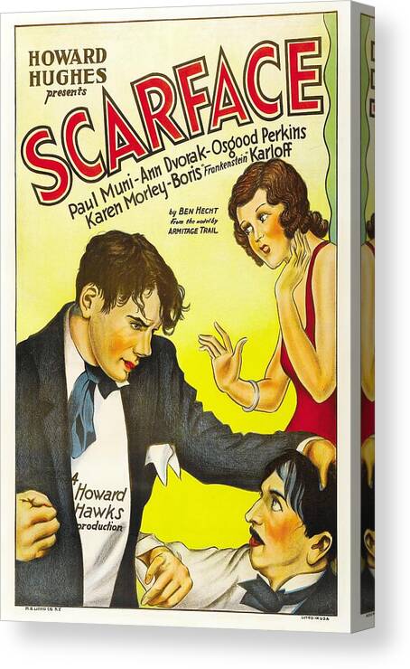 1930s Canvas Print featuring the photograph Scarface -1932-. by Album