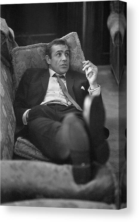 Smoking Canvas Print featuring the photograph Sexy Scot by Bob Haswell